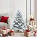 Prolenta Maison Exclusive - Kunstkerstboom met scharnier, besneeuwd, wit, 120 cm