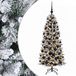 vidaXL Kunstkerstboom met kerstbal 210 cm 300 LED's Warmwit PVC en PE
