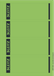 Leitz PC printable Spine Labels for standard lever arch files - green