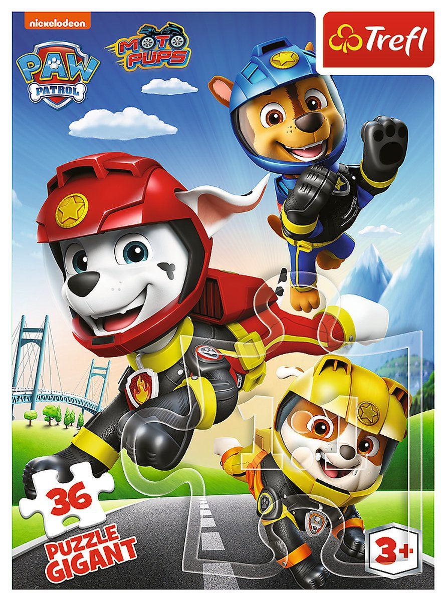 PAW Patrol Puzzel - 3 Dogs - Multi Colour