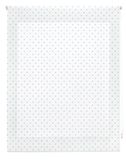 blindecor Specks Roller, Stof/Weefsel, Wit Turkoois, 120 x 250 cm