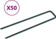 vidaXL Kunstgraspennen - 50 stuks - U-vormig - IJzer