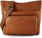 MANDARINA DUCK Mellow Leather Crossover Bag Pecan Nut Lichtbruin