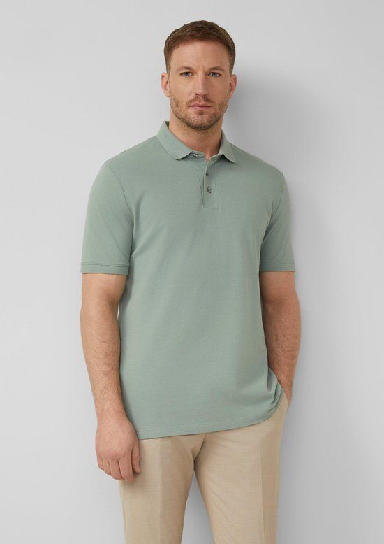 s.Oliver Polo-Shirt L Saliegroen Katoen