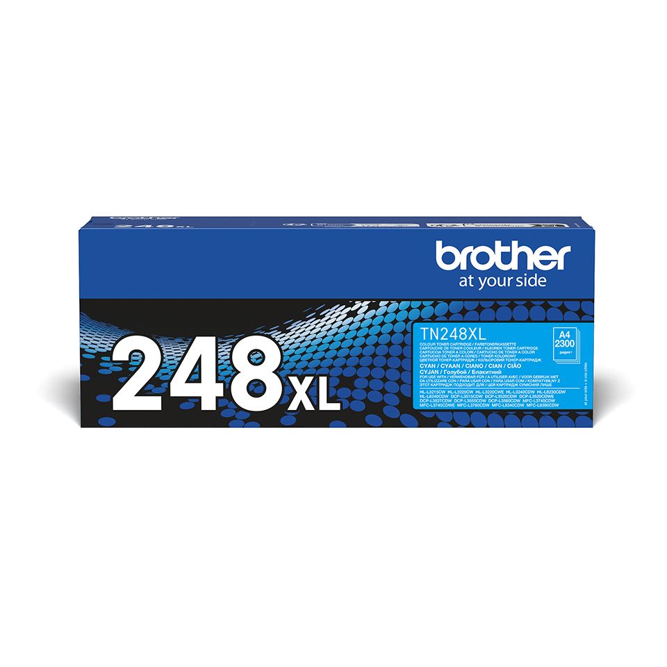 Brother TN-248XLC Cyaan Toner Cartridge - Origineel - Hoog Rendement - 2300 Pagina's - Compatibel met Brother printers