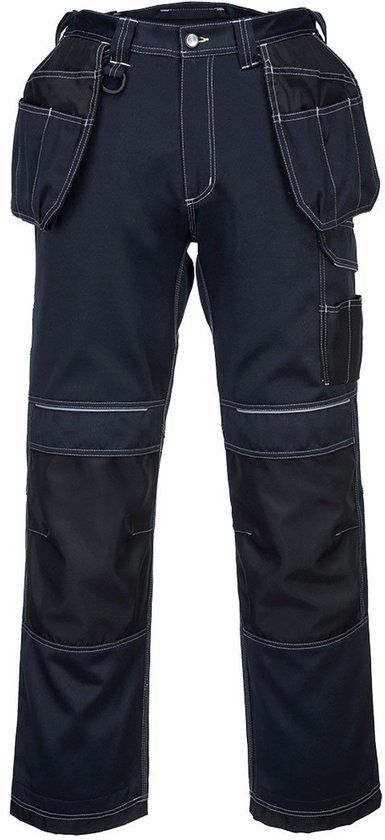 Portwest PW3 Werkbroek met holsterzakken T602 - Marine/zwart Kort - 36