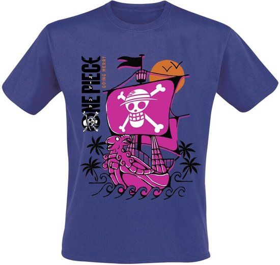 One Piece Heroes Inc. Europe B.V. One Piece He's a Pirate Heren T-shirt - blauw - S