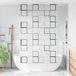Maison Exclusive - Rideau de douche avec caisse intégrée, dimensions 130x240 cm, largeur du tissu 126 cm