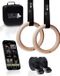 Merkloos / Sans marque Wild Instincts Premium gymnastiekringen hout 32 mm met WebApp