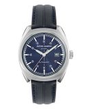 Aston Martin Timeless TS2 MTTS2S604 Horloge - Leer - Blauw - Ø 41 mm