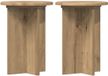vidaXL Support de plantes 2 pièces Chêne artisanal Ø29,5 x 40 cm