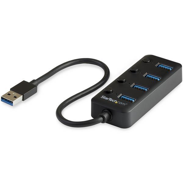 StarTech.com 4 poorts USB 3.0 C hub 4x USB-A met Aan/Uit knoppen