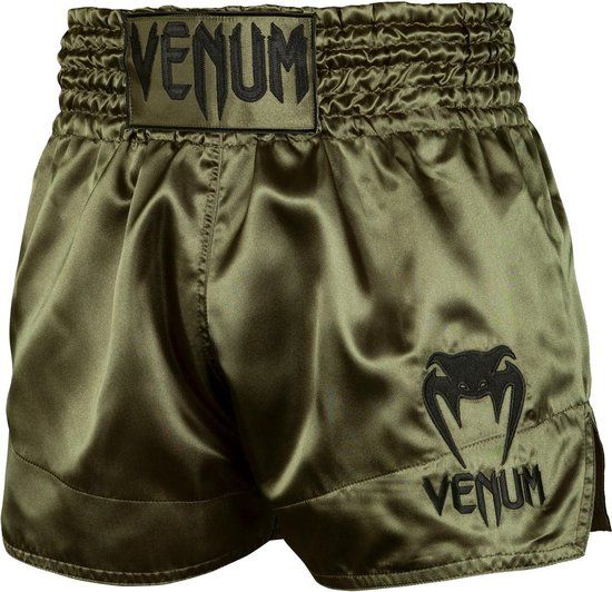 Venum Kickboks Broekjes Classic Muay Thai Shorts Khaki - Unisex - Volwassenen