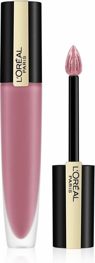 L'Oréal Make-Up Designer Rouge Signature Lipstick - 105 I Rule - Roze - Matte Vloeibare Lippenstift - 7 ml