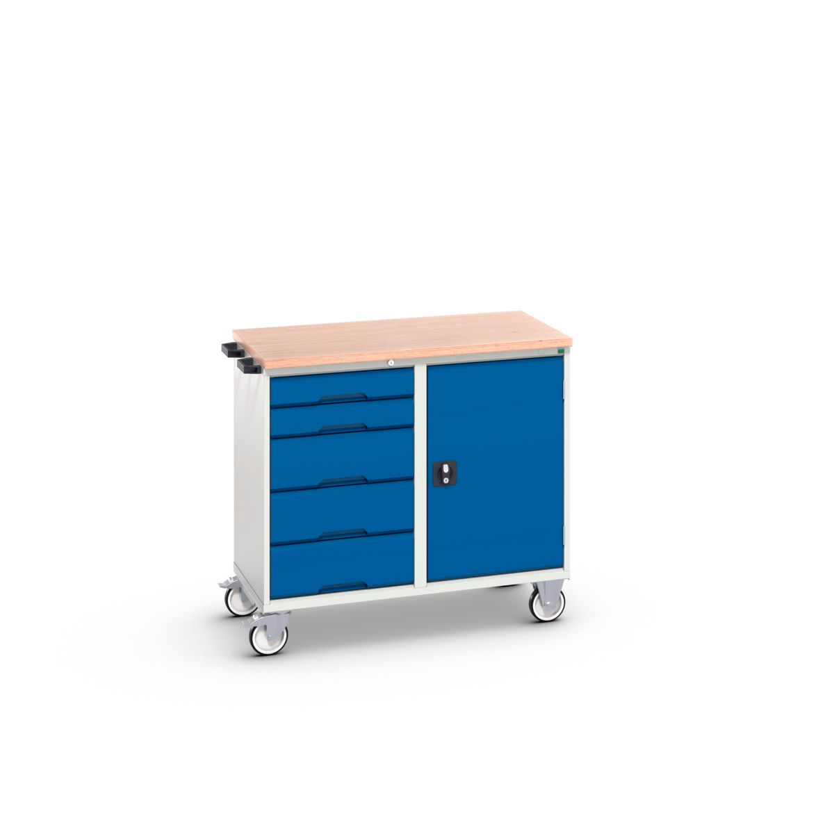 Bott Verso Mobiele Werkbank | 1050x600x980mm | 5 Laden | Multiplex Top | RAL 5010
