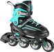 Nils Extreme NH18190 - Patins 2-en-1 - Réglable - Noir/Bleu