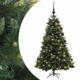 vidaXL Sapin de Noël artificiel avec boules 120 cm 150 LED Blanc chaud