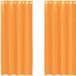 vidaXL Gordijnen met doorvoertules 2 stuks 140x225 cm oranje