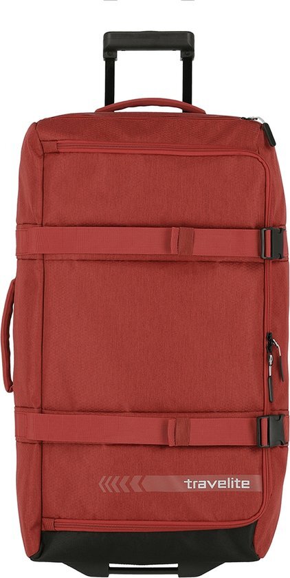 travelite Travelite Kick Off Wheeled Duffle L red Reistas Rood