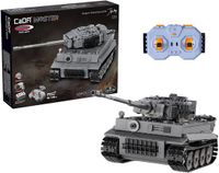 Jamara RC CaDA Bricks Panzer Tiger Tank 1:35 Gris 2,4 GHz 925 pièces