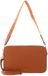 Coccinelle Leren schoudertas Tebe Mini Bag Grained Leather Crab Lichtbruin