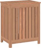 vidaXL Wasmand massief teakhout 50x35x60 cm