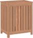 vidaXL Wasmand massief teakhout 50x35x60 cm