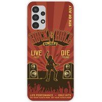 Samsung Galaxy A13 4G Rock and roll bedrukt siliconen hoesje