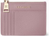 Lazarotti Bologna Leren sleutelhanger Kaarthouder leer 11,5 cm met air tag compartiment - rose