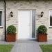 vidaXL Plantenbak met led 2 st roestkleurig 30 x 40 x 30 cm