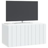 vidaXL Wandmontage TV-kast 59,5 x 31 x 30 cm Wit Bewerkt hout