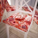 PETTI Artigiani Italiani - Set van 6 stoelkussens 40 x 40 cm, stoelkussens, stoelkussens, binnen en buiten, met bevestigingen, 100% Made in Italy