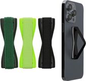 kwmobile Vingerhouder voor Smartphone - Set van 3 - Zwart/Groen/Donkergroen