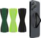 kwmobile Support de doigt pour smartphone - Lot de 3 - Noir/Vert/Vert foncé