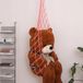 Macrame peluche hamac petit jouets en peluche grand organisateur mural d'angle pour enfants décor tissé bohème présentoir peluches filet