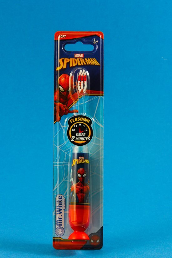 Mr. White Spider-Man Flashing Toothbrush