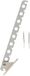 Bellatio Design Patère - pliable - métal - blanc - 33 cm