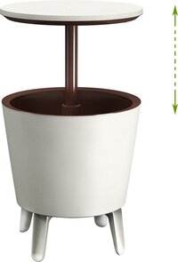 Keter Drankenkoeler - Wit/bruin - Ø50 cm - 30L