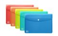 Oxford Documententas A6, transparant kunststof, 5 kleuren, 5 stuks