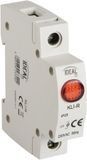 Kanlux Ideal Serie Rode LED Controllamp 230V 13mA DIN Rail