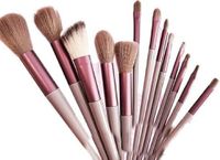 Merkloos / Sans marque Make up kwasten - set 13 stuks - Zacht fijne borstels grote brush borstel