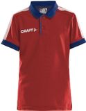 Craft Pro Control Poloshirt Jr 1906736 - Bright Red/Navy - 134/140