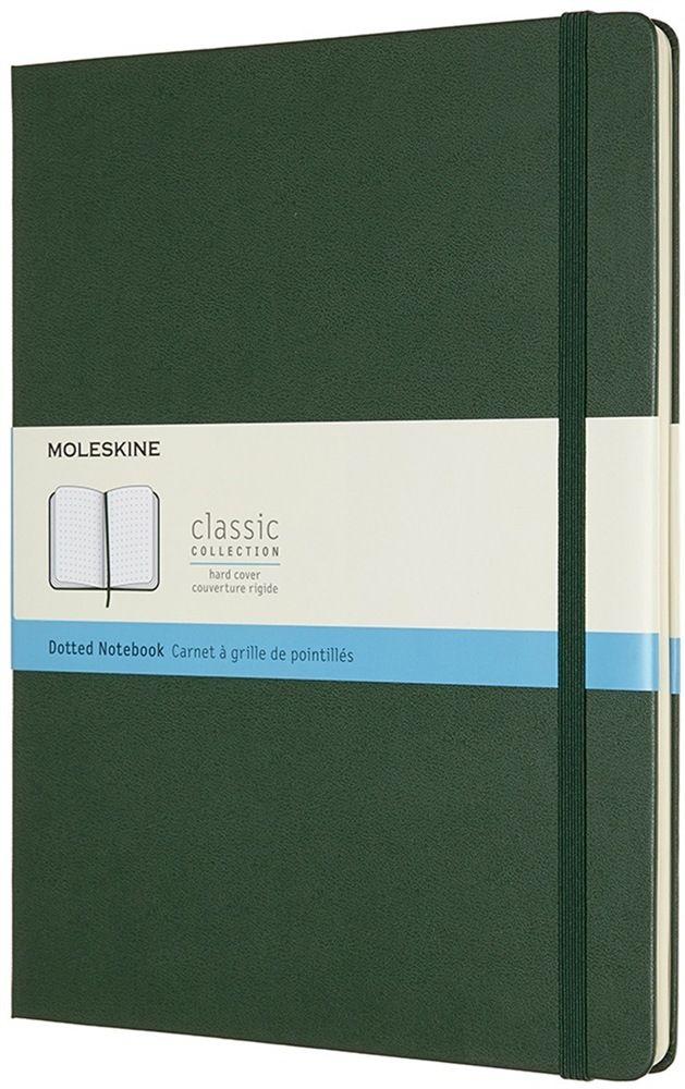 Moleskine Classic Notitieboek - Extra Large - Hardcover - Gestippeld - Mirte Groen - 8058647629131