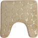 Urban Living Badkamerkleedje/wc badmat tapijt - memory foam - beige - 49 x 49 cm