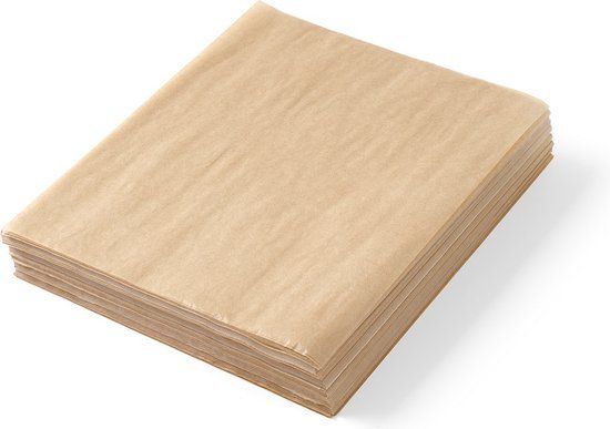Hendi Vetvrij Papier Bruin / Beige 20 x 25 cm - 500 stuks - Blanco vetbestendig papier