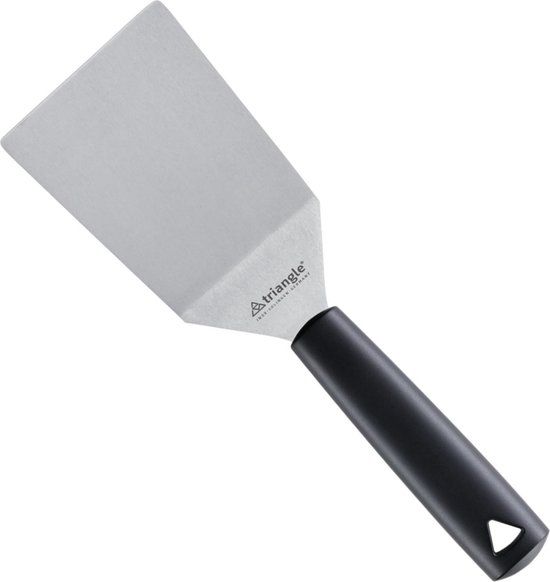Triangle Paletmes met Ergonomische Knik - 12 cm - RVS - Zwart