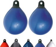 Majoni Set van 2 bolvormige stootkussens, diameter 55 cm, blauw