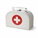 Merkloos Dokter / zuster verkleed koffertje - verpleegster - 16 x 12 x 5 cm - wit - met kruis