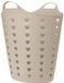 Excellent Houseware Panier à linge flexible - beige - 60 litres - plastique - 47 x 50 cm