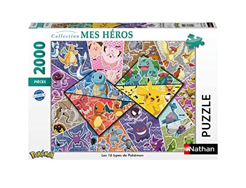 Puzzles Nathan - Puzzel 2000 stukjes Photo Pokemon Kunst, volwassenen, 4005556873142